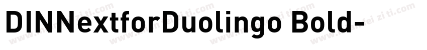 DINNextforDuolingo Bold字体转换